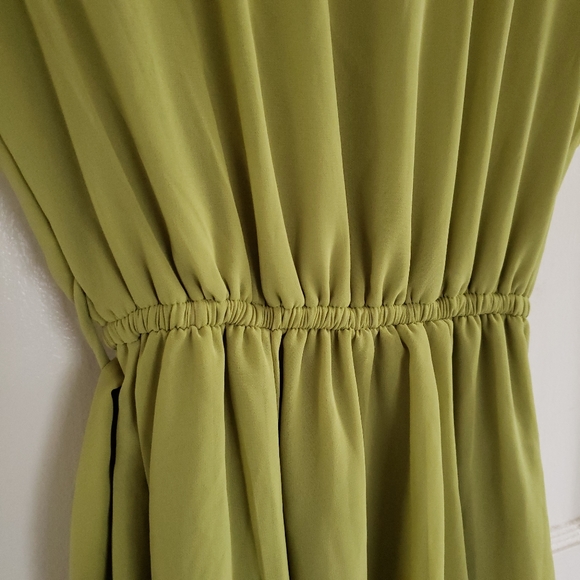 NWOT Chiffon Light Green Mini Dress - Picture 4 of 5